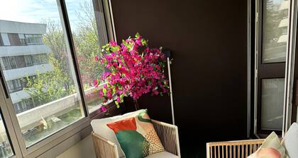 CHANTILLY, Cosy apartment, sleeps 4, wifi, metro 5 min walk