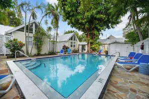 A heated pool
