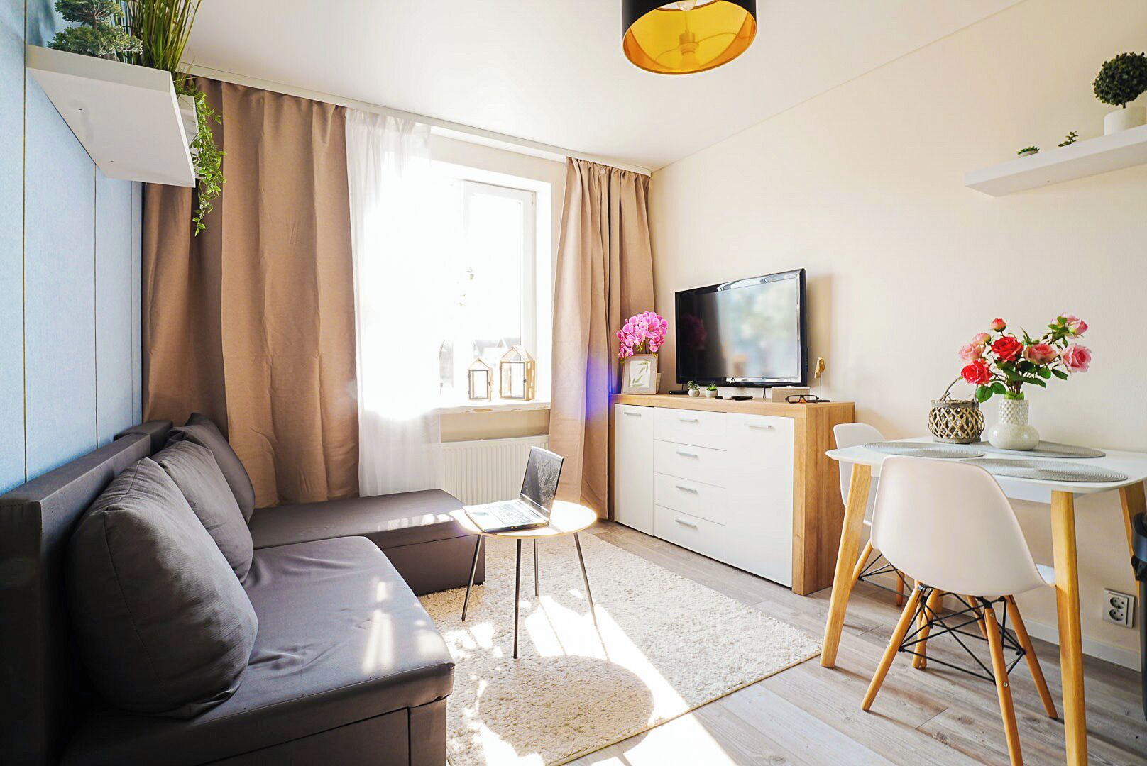 42-inch flat-screen TV with digital channels