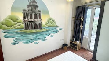City Double Room | Blackout drapes, iron/ironing board, free WiFi