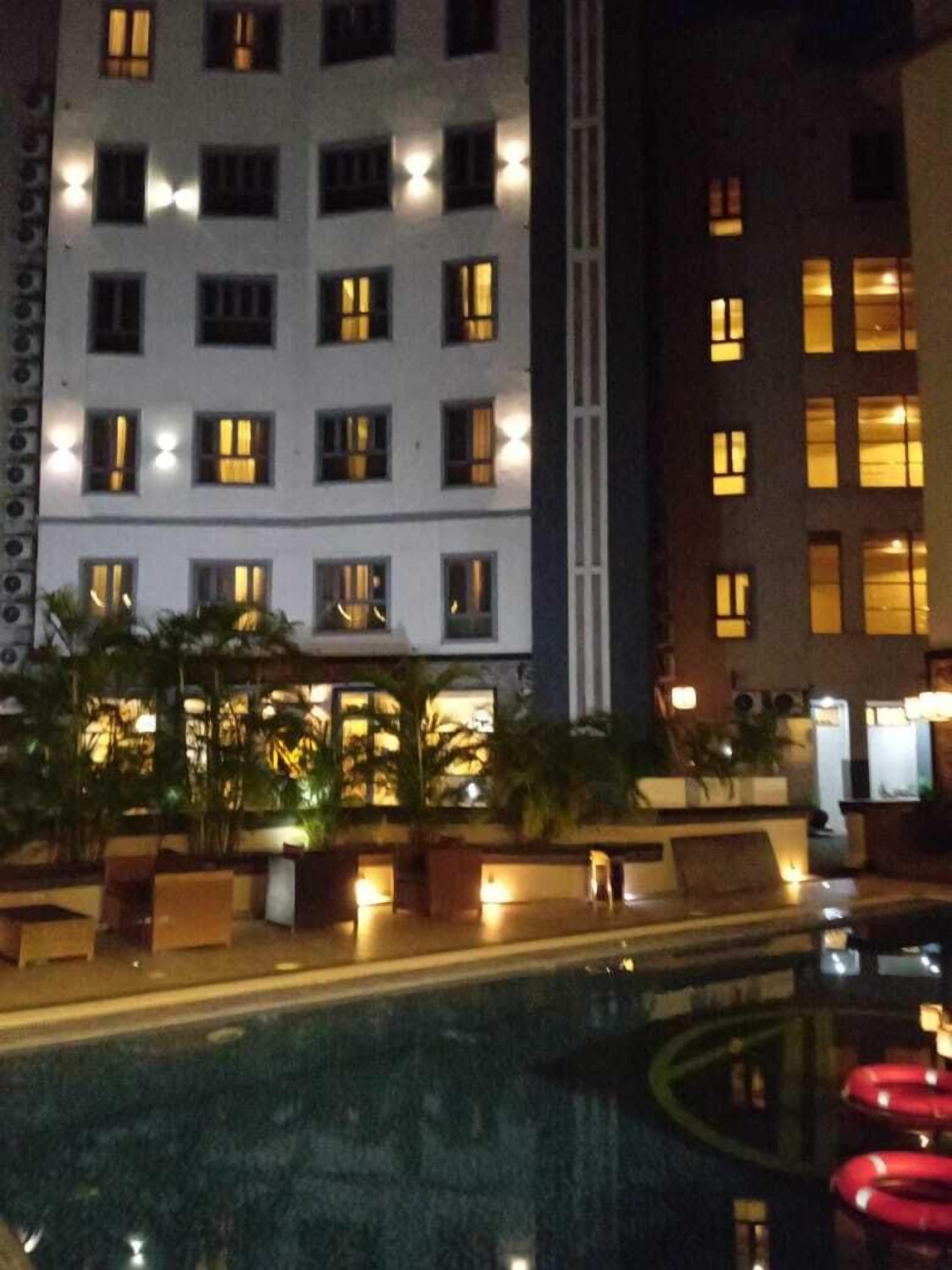 Front of property – evening/night