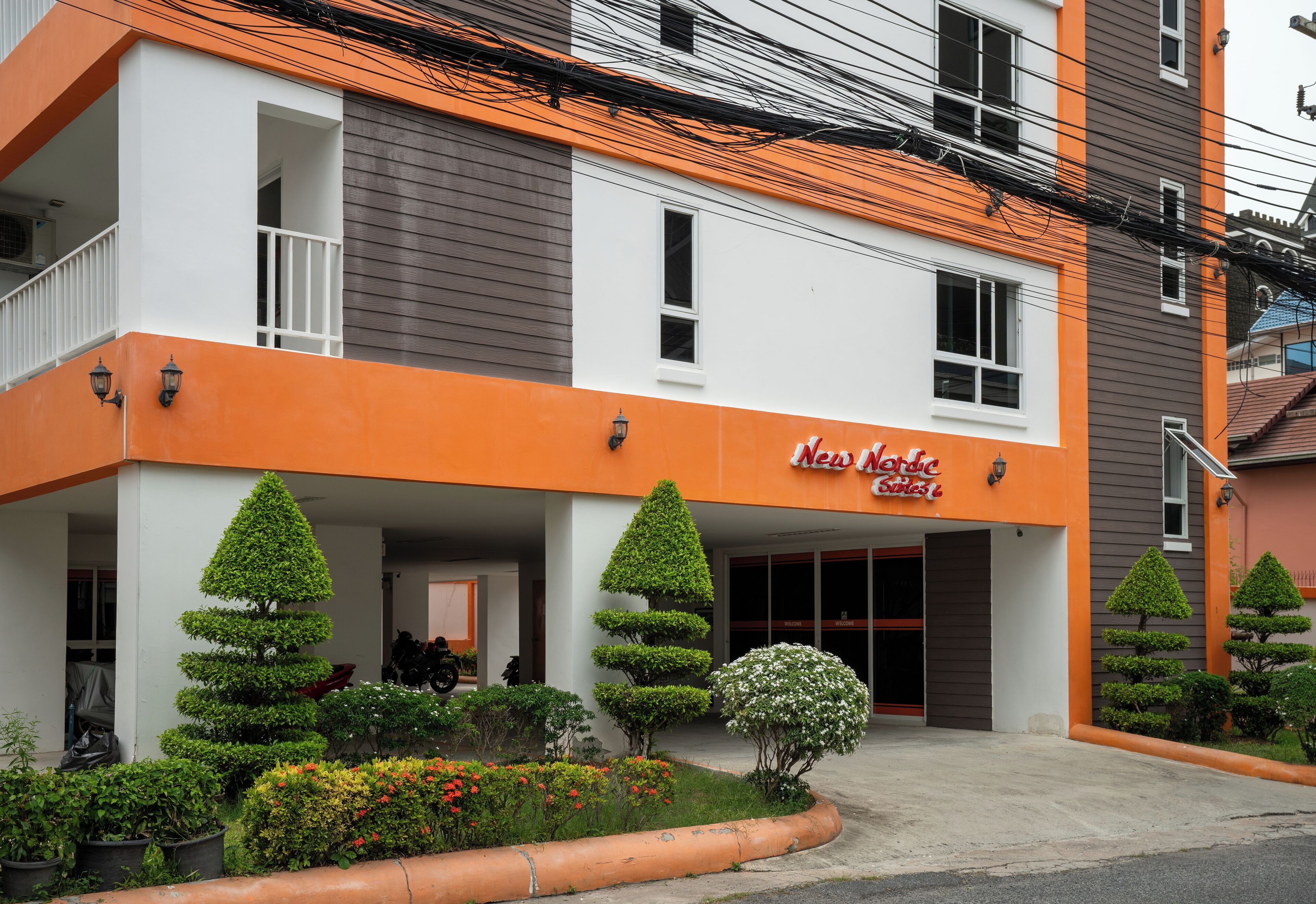 Overnatningsstedets facade