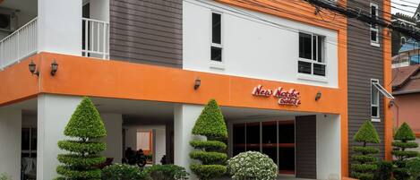 Overnatningsstedets facade