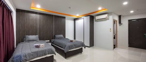 Estúdio conforto | 2 quartos, cofres nos quartos, Wi-Fi de cortesia, roupa de cama