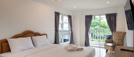 Standard-studiolejlighed - 1 kingsize-seng | Pengeskab på værelset, gratis Wi-Fi