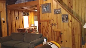 Smart TV, fireplace, video games, stereo