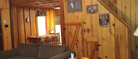 Smart TV, fireplace, video games, stereo