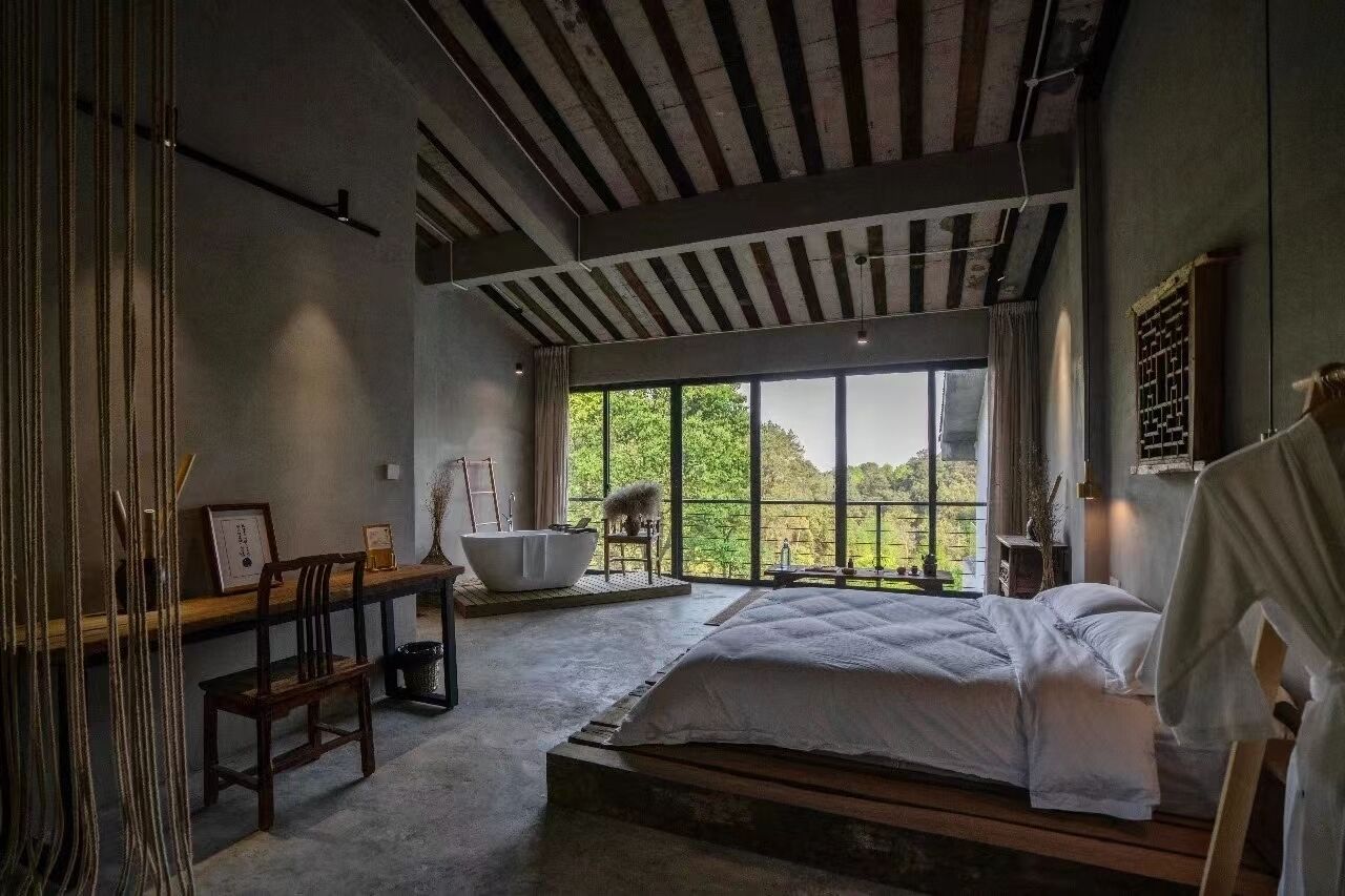 Sauce · recited verses (Double room·mountain view) | Individually decorated, individually furnished, free WiFi, bed sheets