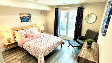 4 bedrooms, iron/ironing board, travel crib, WiFi