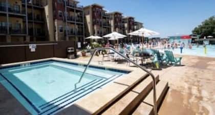 Spacious Waterfront Corner Condo at Bridges Bay with 6 daily waterpark passes.
