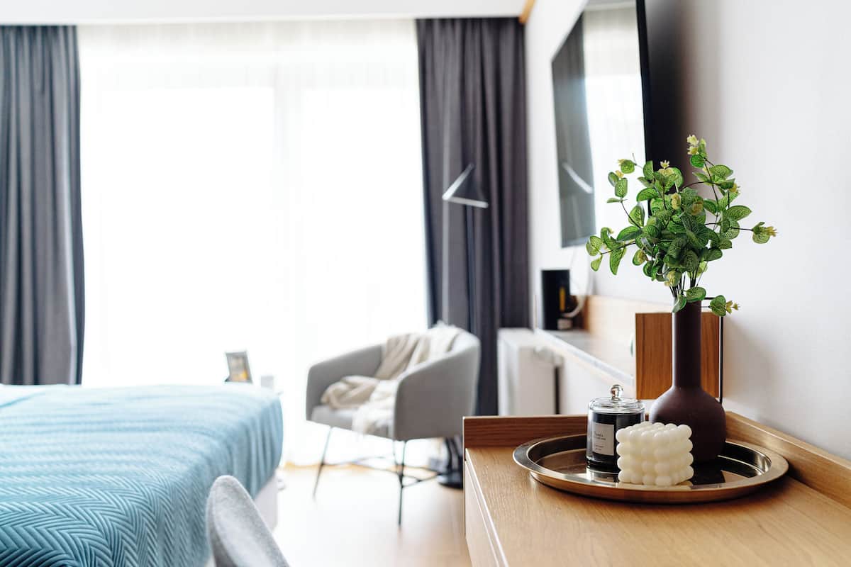 1 habitación, ropa de cama de alta calidad y decoración personalizada