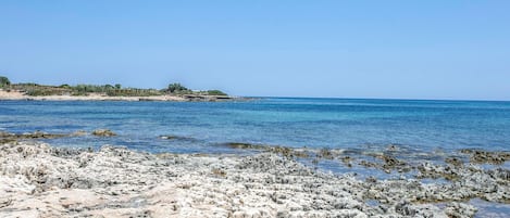 Nära stranden och fiske