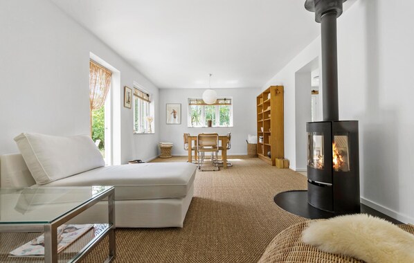 Smart-tv och eldstad