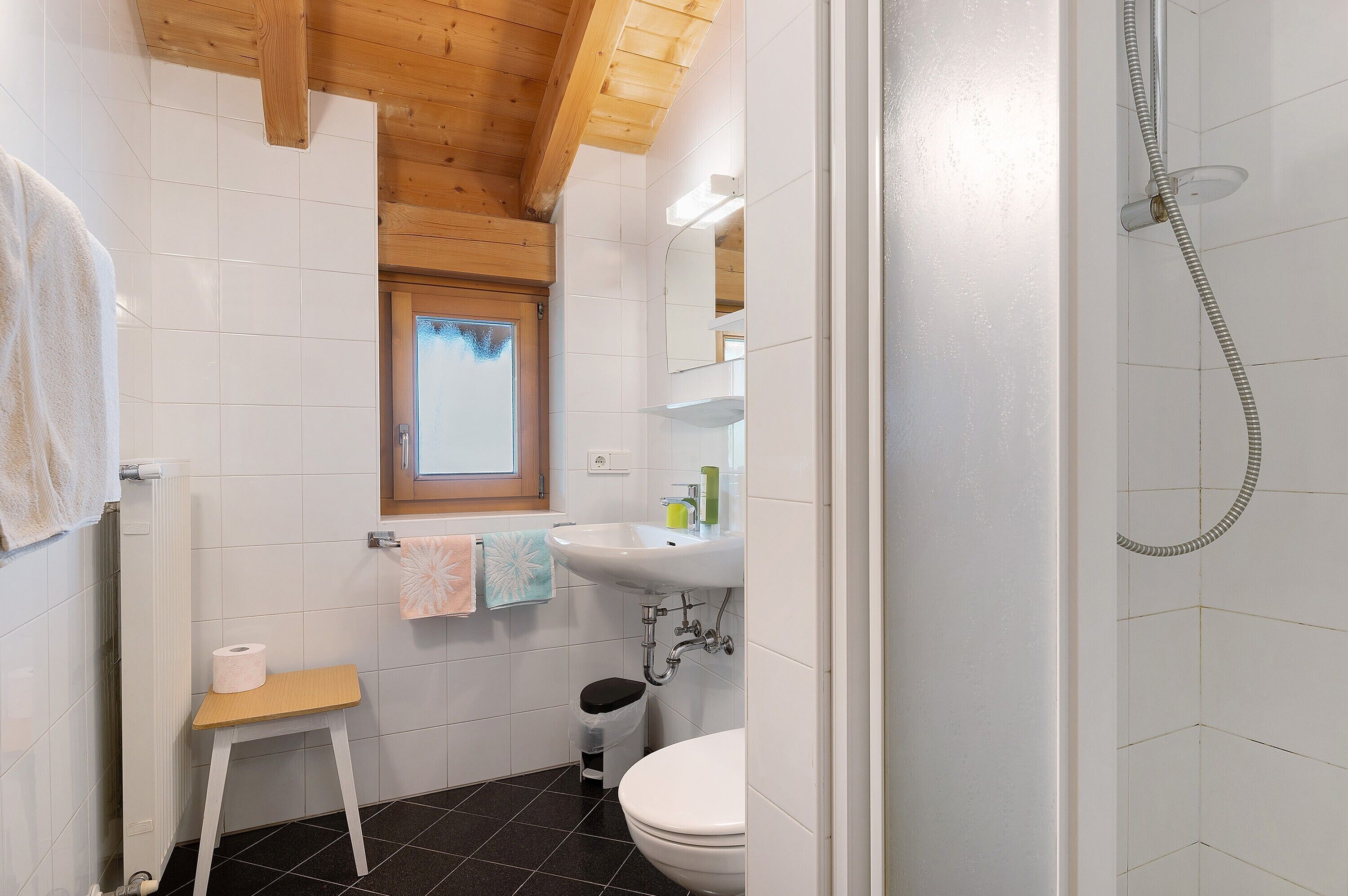 Shower, towels
