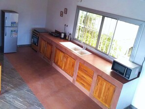 Microwave, oven, stovetop, electric kettle