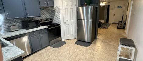 Microwave, oven, stovetop, dishwasher