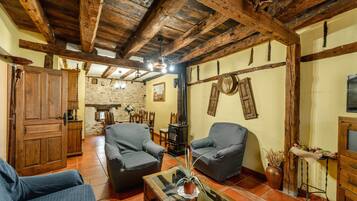 TV, fireplace, DVD player