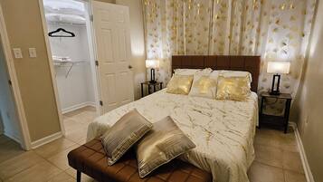 2 chambres, fer et planche à repasser, lit parapluie, Wi-Fi gratuit