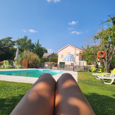 Country House 'Solar Rubina - Saltwater Pool' with Mountain View and Air Conditioning