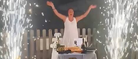 Espace de banquet Ă lâextĂ©rieur