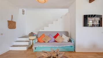 Een televisie en een dvd-speler