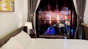 Panoramic Double Room, City View | Desk, blackout curtains, iron/ironing board, bed sheets - Legacy Grand World Phu Quoc Hotel  (Phu Quoc)