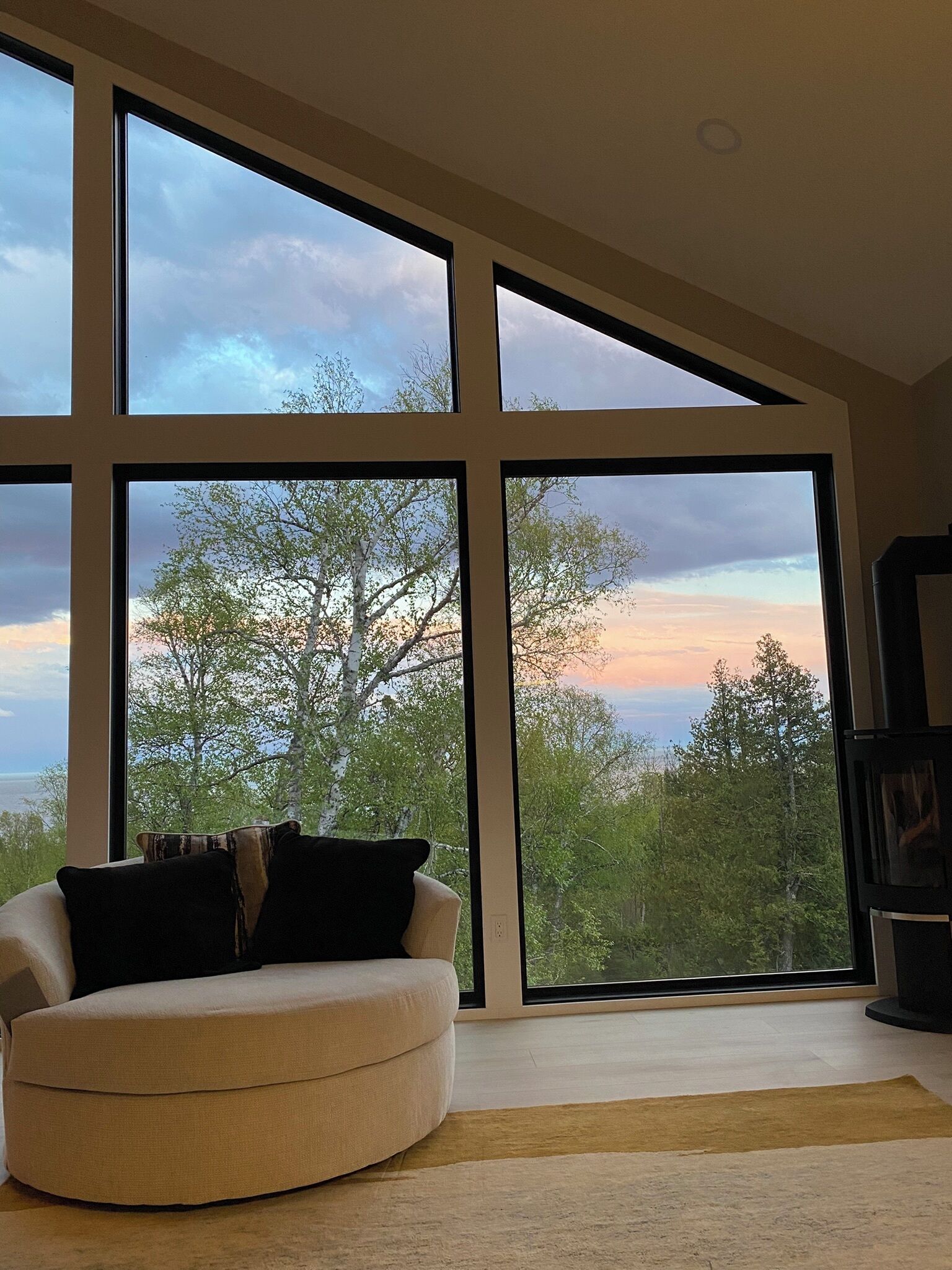 Stunning sunset views.