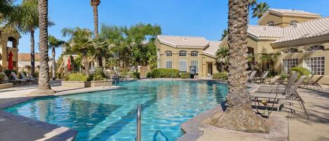 A heated pool