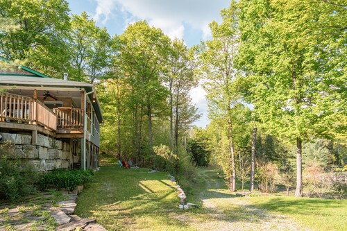 Tranquil Oasis in Trent Lakes w/ Private Ponds, Fire Pit, Game Room & Hot Tub