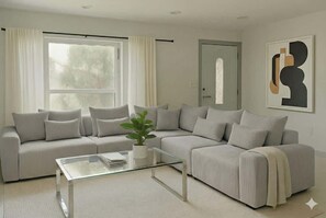 Televisión y chimenea