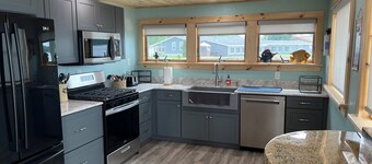 North Sandy Pond Lakehouse with dock and hot tub