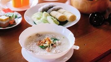 Free daily local cuisine breakfast