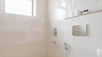 Departamento Deluxe | Baño | Regadera y toallas