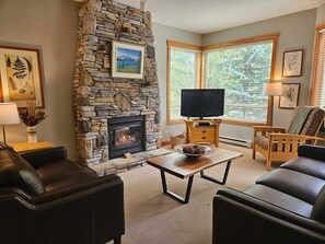 TV, fireplace - 3 Bdrm / AC / King Bed / Lift Access / Waterfront (Panorama)