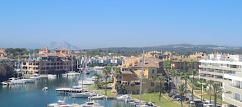 Waterside marina view 3 bedroom apartment with private pool in Puerto Sotogrande
