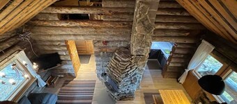 Log cabin in the nature, view to YllÀs fjell, 2 bedrooms + loft
