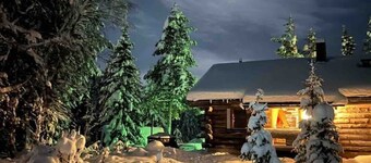 Log cabin in the nature, view to Ylläs fjell, 2 bedrooms + loft