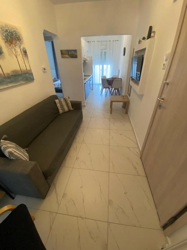 Apartment, 2 Bedrooms, Balcony | Living area - Cozy Apartment With two Bedrooms With a sea View (Thermaikos)