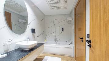 Free toiletries, hair dryer, towels, soap