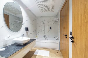 Free toiletries, hair dryer, towels, soap