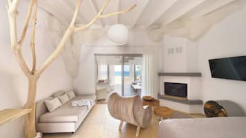 Sea Executive Grand Suite | Coffres-forts dans les chambres, bureau, fer et planche Ă repasser