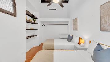 2 bedrooms, iron/ironing board