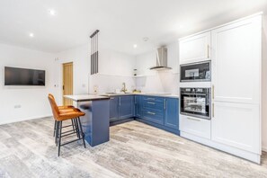 Fridge, microwave, oven, stovetop - Luxury apartment with premium finishes and breathtaking view of Boston Stump. (Boston)