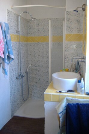 Shower, hair dryer