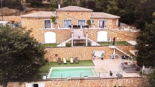 Logement avec piscine