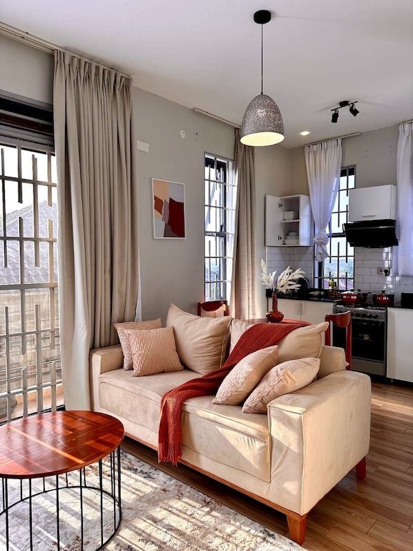 ラグジュアリー アパートメント | リビング エリア