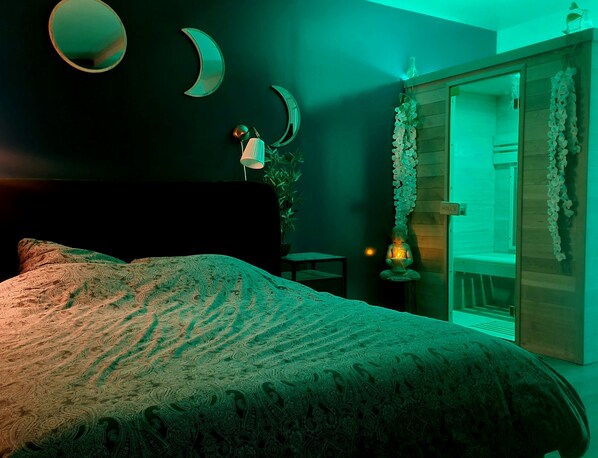 1 bedroom, WiFi, bed sheets - Sauna Détente & Soin Suite Privée Tours Netflix (Tours)