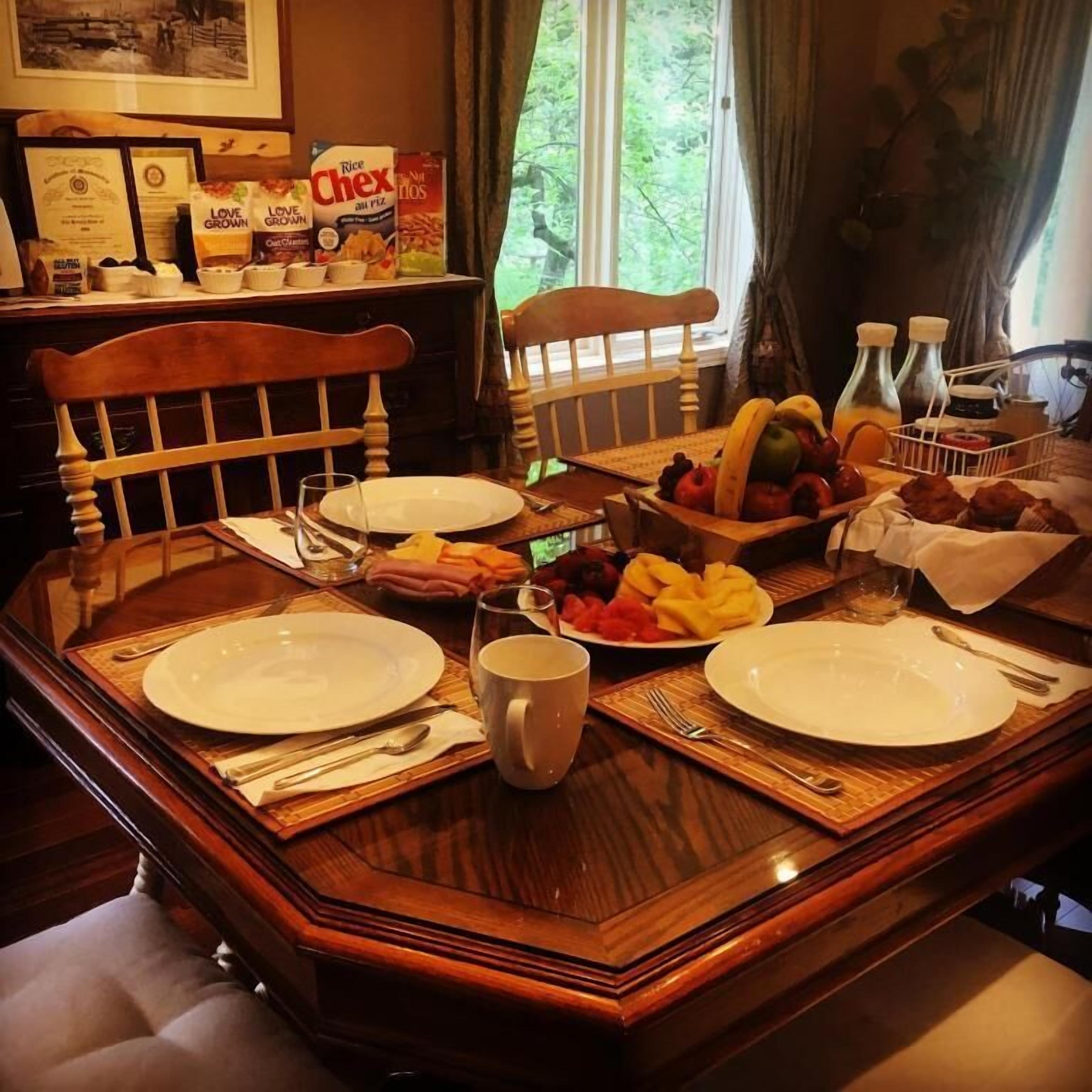 Petit déjeuner complet compris tous les jours