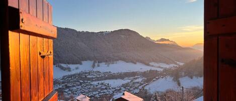 Vue depuis lâhĂ©bergement