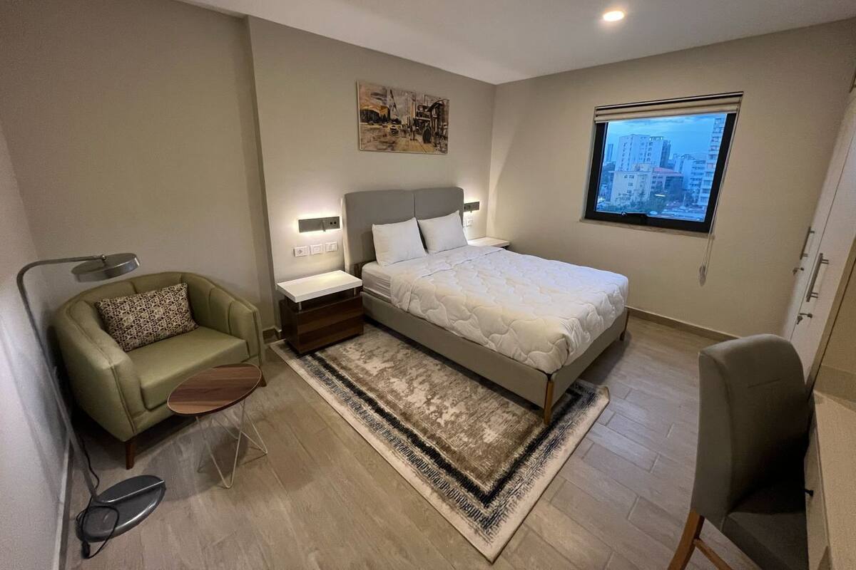 Desk, iron/ironing board, WiFi (free), bed sheets